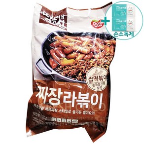 코스트코 떡볶이의 신 짜장 라볶이 472G X 3 (6인분) + 더메이런손소독제, 1개