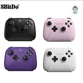 신형 8bitdo 얼티밋 게임컨트롤러 NS 버전 블루투스 무선 게임조이스틱 얼티메이트 2.4G, 화이트, 1개