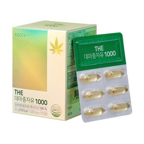 닥터루템 THE 대마종자유 1000 1 000mg x 30캡슐, 4박스, 30정