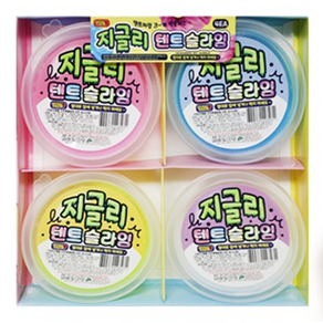 3000 지글리 텐트 슬라임 4개입, 1세트, 30g, 4색