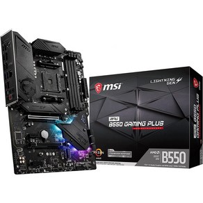 MSI MPG B550 게이밍 플러스 마더보드(AMD AM4 DDR4 PCIe 4.0 SATA 6Gb/s M.2 USB 3.2 2세대 HDMI/DP ATX)