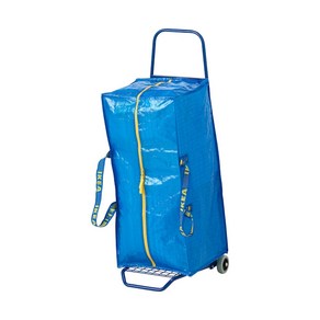 이케아 프락타 카트용 트렁크 76L 블루 70x35x30 cm / 마켓머든, 1개