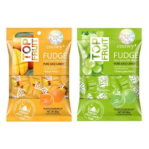 [Coowy]베트남 탑젤리 망고젤리+청포도젤리 세트 FUDGE TOP FRUIT