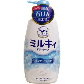 밀키 바디비누 비누향기 펌프 550mL, 1개