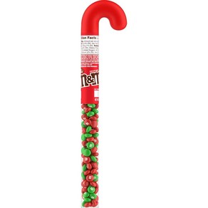 M&M'S Holiday Milk Chocolate Chistmas Candy Cane 3 oz Tube M&M'S 홀리데이 밀크 초콜릿 크리스마스 지팡이 사탕 3온스 튜브, 1개, 85g