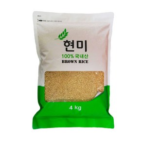 (24년산 햇곡) 햇사래 현미 4kg, 1개