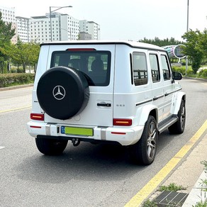 벤츠 로고 지바겐 스페어 타이어 풀커버 타이어커버, 블랙, 1개