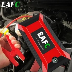 EAFC 자동차 점프 스타터 시동 장치 배터리 보조배터리 1200A 600A 자동 비상 부스터 12V 충전기, 1개