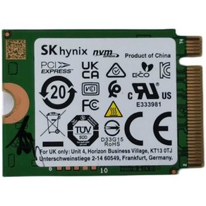 SKynix 하이닉스 BC711 512G M.2 2230 PCIe NVMe SSD 노트북 솔리드 스테이트 드라이브, 상세 페이지 참고, 512GBSK하이닉스BC5112230512GB분해