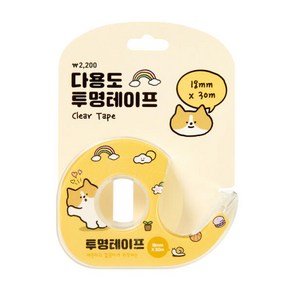 아트박스 고냥 투명테이프 18mm*30m, 색상, 1개