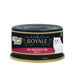 팬시피스트 로얄 고양이캔, 24개, 85g, 참치 흰살생선과 게살 젤리