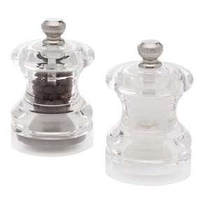 Cole & Mason Button Mini Salt & Pepper Mill Gift S Cole & Mason Button 미니 소금 및 후추 분쇄기 선물 세트 - 미니 여행용