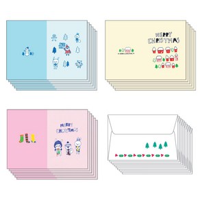 밀로 크리스마스카드(산타마을) 카드30개입+봉투30개입