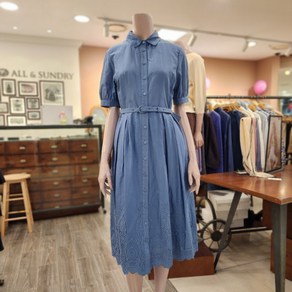 BCBG O베이글 자수op 원피스 _ B4B4O613 53 [M/BLUE]