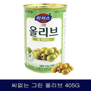 스페인 씨없는 그린올리브 절임 405g