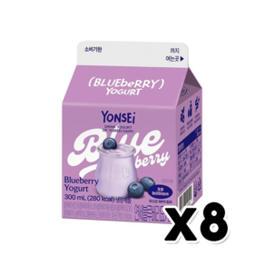 연세 블루베리요거트 팩음료 300ml x 8개, 1개입