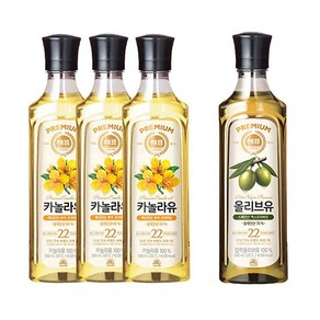 해표 카놀라유 + 올리브유, 1세트, 500ml