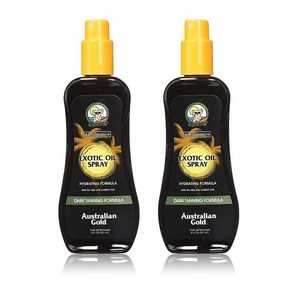 오스트레일리안 골드 다크 태닝 오일 스프레이 237ml 2팩 Austalian Gold Dak Tanning Exotic Oil Spay 8 Ounce, 2개