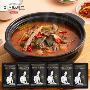 미스타셰프 장터소고기국밥 600g x 6팩, 6개