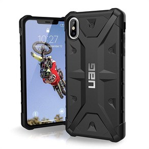 URBAN ARMOR GEAR UAG 아이폰 Xs Max (6.5 인치 스크린) 플라이오 깃털처럼 가벼운 견고한 (애쉬) 군용 낙하 테스트 아이폰 케이스, 패스파인더 - 블랙