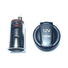 KDsafe 차량용 시거소켓 국산 대용량 DIY 시거잭 12V 180W 세로형, 1개