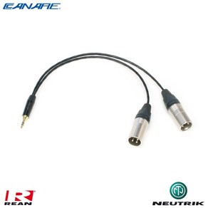 카나레 Y 케이블 1m 3.5mm Steeo to (2)XLR(Male) 타입 (CRN-2B-3C2M01)