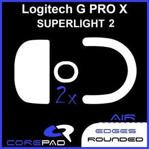 코어패드 로지텍 G PRO X Supelight2 Vipe V3 Po 바이퍼 Spime PM1 마우스 피트 AIR CTRL 오리지널버전, 1개, G PRO X Supelight2 피트 AIR 버전