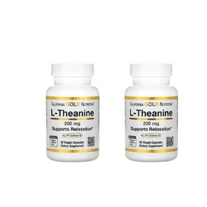 캘리포니아골드 l테아닌 l-테아닌 엘테아닌 ltheanine l-theanine 200mg 60정 2개