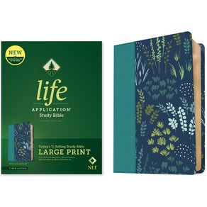 (영문도서) NLT Life Application Study Bible Thid Edition Lage Pint (Leathelike Meadow Teal Red L... Imitation Leathe, Tyndale House Publishes, English, 9781496483065