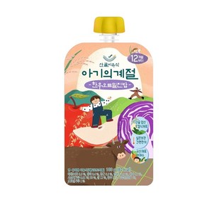 에코맘의산골이유식 유아용 아기의 계절 완료기 한우오트밀진밥, 1개, 100g