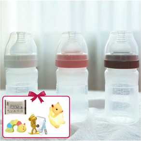 앙뽀 실리콘 젖병 신생아젖병 150ml 260ml 배앓이방지 아기젖병 2단계, 1개, (2단계) new 핑크