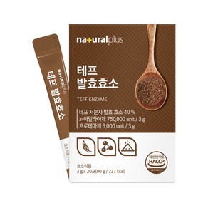 내츄럴플러스 테프 발효효소 3g, 1세트, 90g