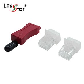 랜스타 LS-LKSR-WT 랜 포트 잠금장치 RJ45 DUST 콘넥터 포함 [10pcs White]