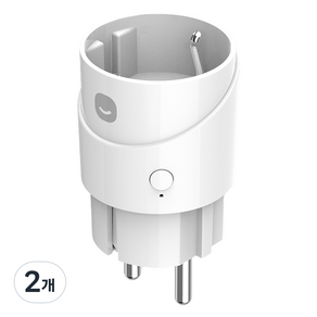 헤이홈 Matte 원격제어 콘센트 Ai 스마트 플러그 GKMW-PG191, 2개, 76.4mm