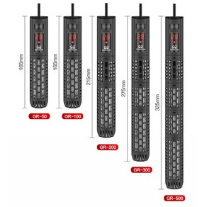 수족관냉각기 100W 200W 300W 수족관 잠수정 히터 물고기 탱크 석영 유리 LCD 디스플레이 디지털 가열 막대, 1개