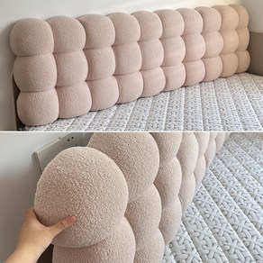 침대헤드 구름 쿠션 등받이, 120cm 60cm 13cm, 밀크 커피