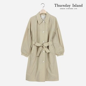 써스데이아일랜드 Thusday Island 여성 아일렛 장식 롱 점퍼 T212MJP134W 마감임박!!!