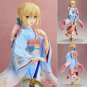 Aniplex Fate stay Saber 기모노 세이버 피규어애니메이션 미소녀2차원인테리어 장식품25CM