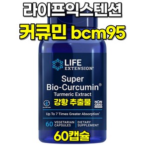 라이프익스텐션 슈퍼 바이오 강황 커큐민 bcm95 60캡슐, 60정, 1개