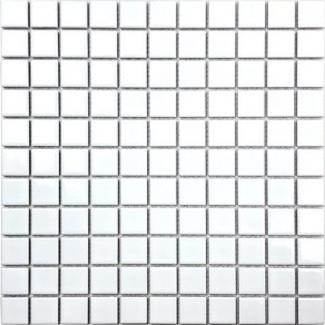 자기질모자이크타일 25mm 화이트 유광 [박스판매=1해배], 11개
