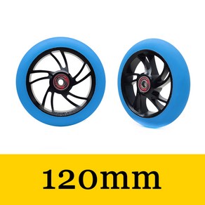 푸시 킥 스턴트 스쿠터 휠 교체 베어링 및 부싱 스쿠터 부품 액세서리 100mm 110mm 120mm 세트당 2, 120mm model2, 1개