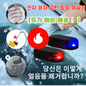 1+1 [99% 고객의 선택] 독일산 차량방동 전자제설기 전자분자 제설기 차량 성에제거기, [1+1]그린