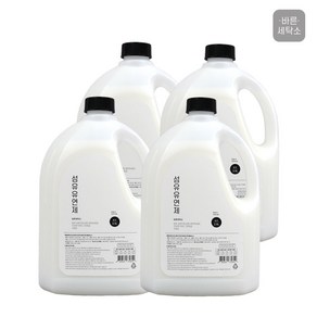 바른세탁소 섬유유연제 핑크로즈향 2.5L 4개