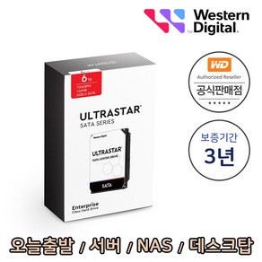 [WD공식총판점] Ultasta HC310 6TB HUS726T6TALE6L4 1PACK 패키지 서버 NAS 데스크탑 하드디스크