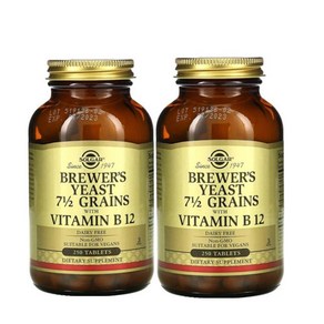 솔가 브루어스이스트7 12 비타민 B12 250개입 2팩 Solga Bewe's Yeast 7 12 Gains with Vitamin B12 1개, 2개, 250정