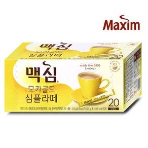 맥심 모카골드 심플라떼, 10.5g, 20개입, 5개