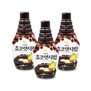 청우식품 패밀리 초코렛시럽, 520g, 3개