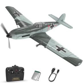 VOLANTEXRC 스마트 밸런스 EPP 글라이더 전투기 FW190 RC 비행기 고정 날개 길이 6 축 자이로 스태빌라이저 RTF 2.4G 3CH 400mm, 1개