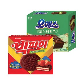 해태 오예스 피스타치오 360g + 빅파이 324g, 1세트, 684g