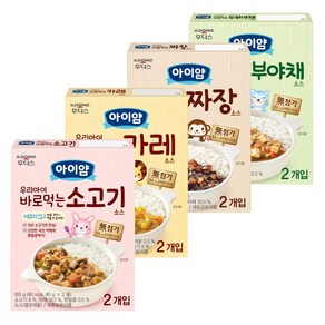 아이얌 바로먹는 소스 6종 [카레2+짜장2+소고기1+야채1], 160g, 1개